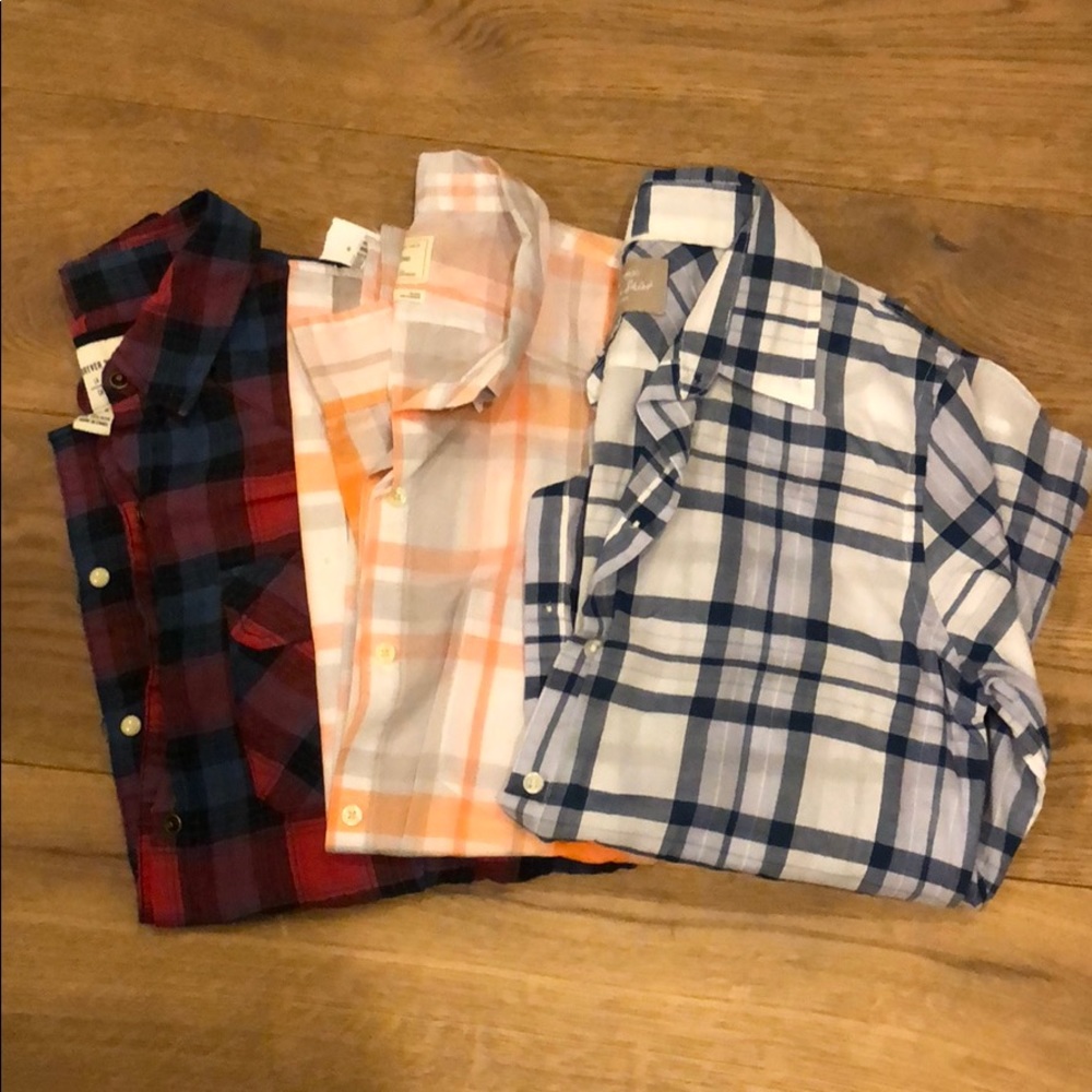 Button up shirts.